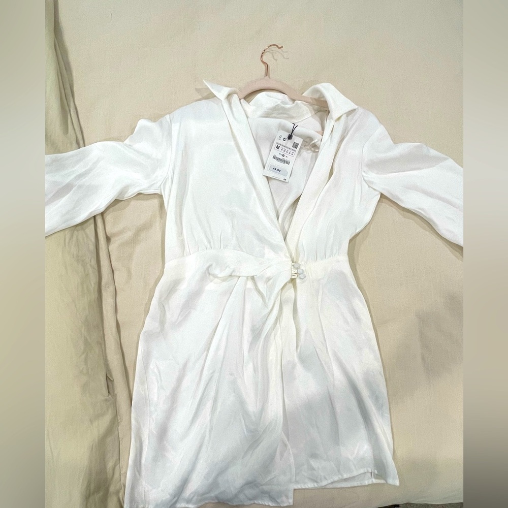 New white short dress